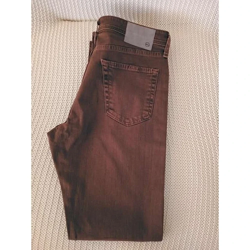 AG‎ Graduate Tailored Leg NWOT Brown Jeans Mens 32x33 Vault Premium Denim $198
